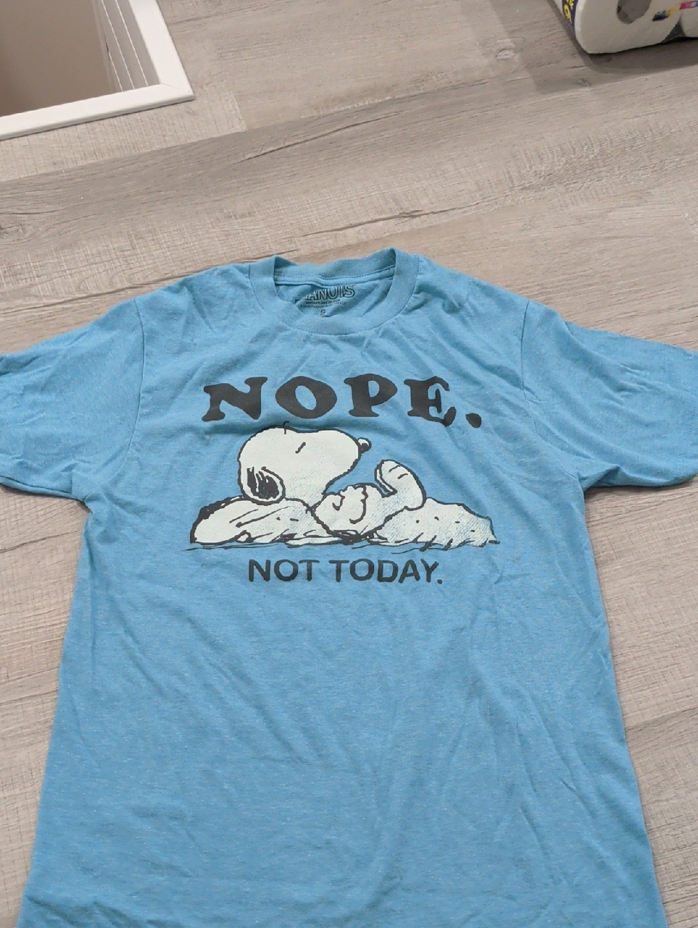 Peanuts Brand Snoopy T Shirt.  Men's Size Small.  Good Condition.